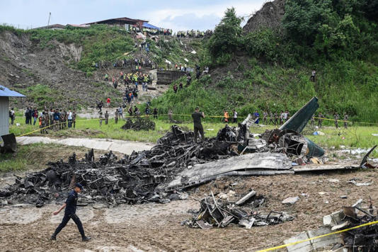 saurya airlines aircraft crash site